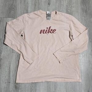 Y2K Nike Long Sleeve Top Pink Peach Women's Size XL